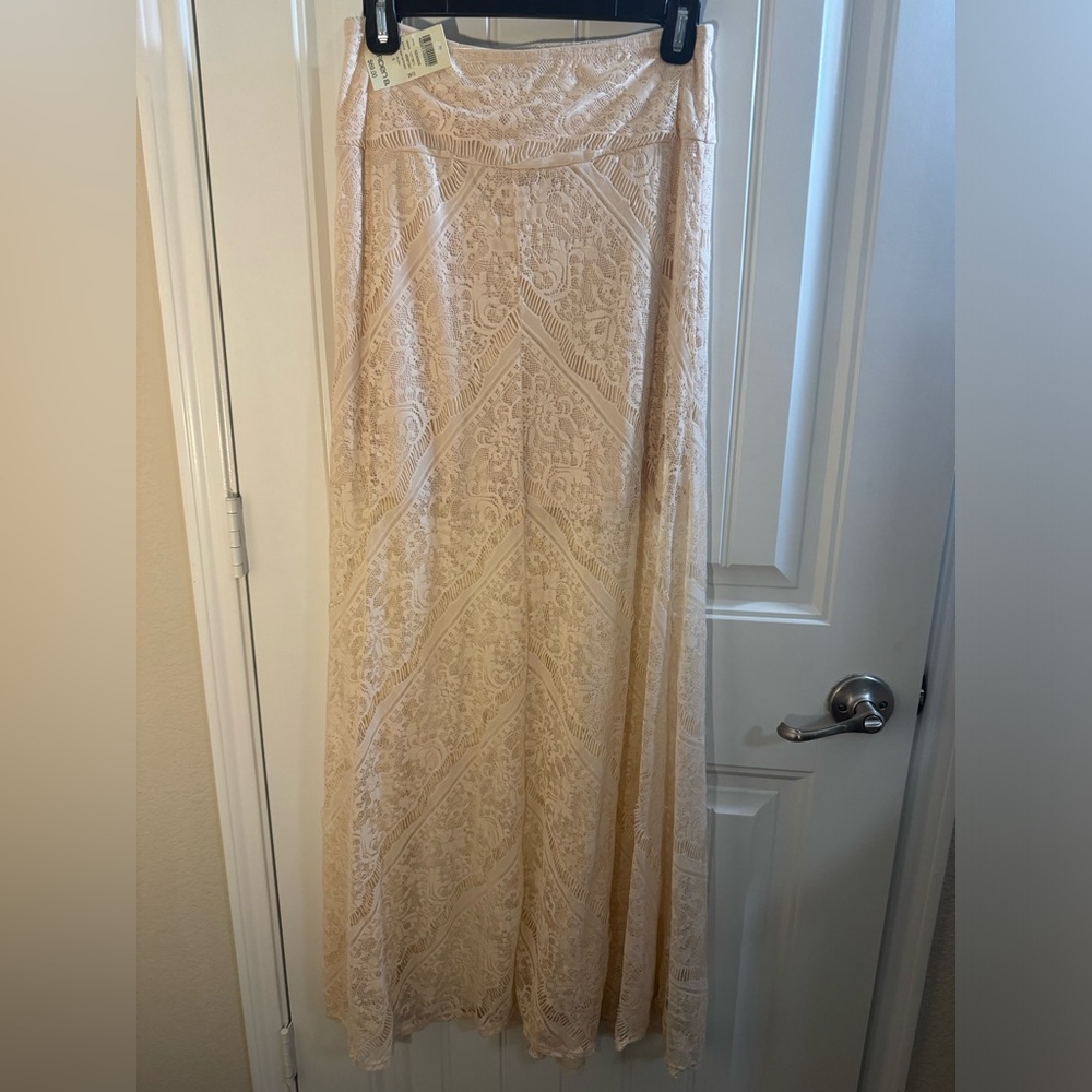 Boho lace maxi dress